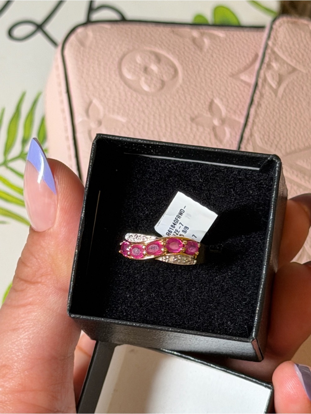 1.3 CTW Ruby Size 7 Designer Ring